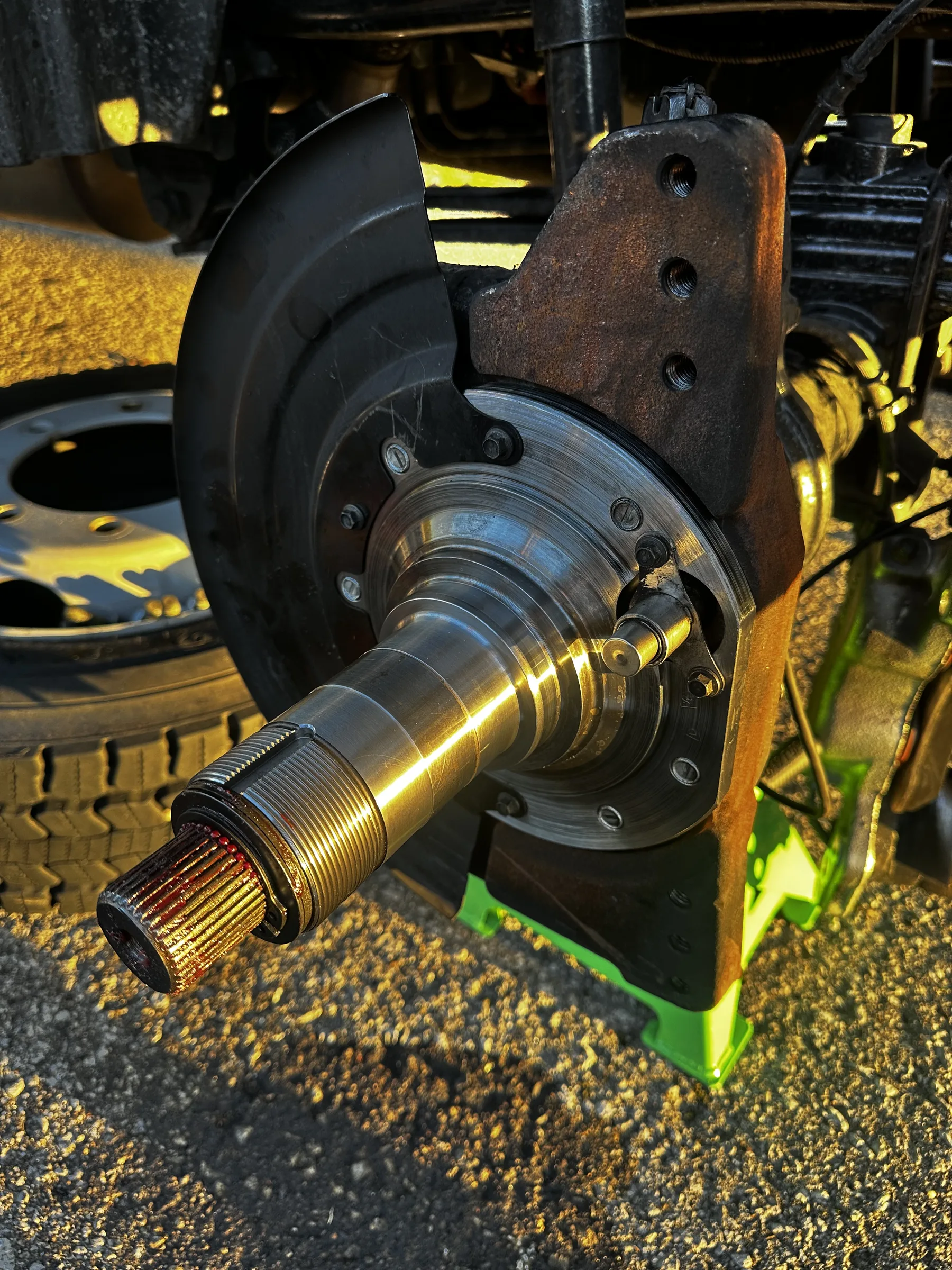 Drive-axle wheel-end during outdoor service