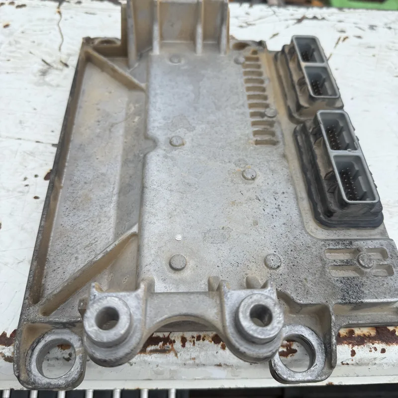 Engine control module on a workbench